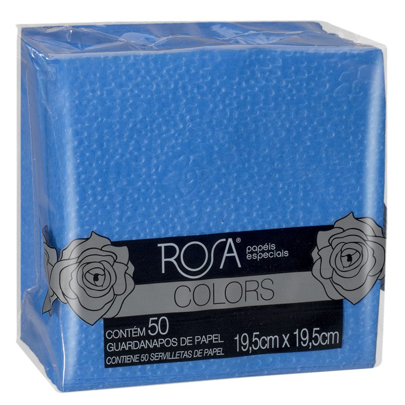 Guardanapo Rosa Colors (Azul Médio)