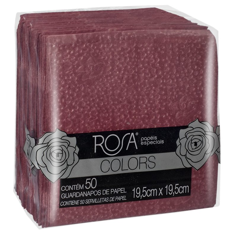 Guardanapo Rosa Colors (Marrom)