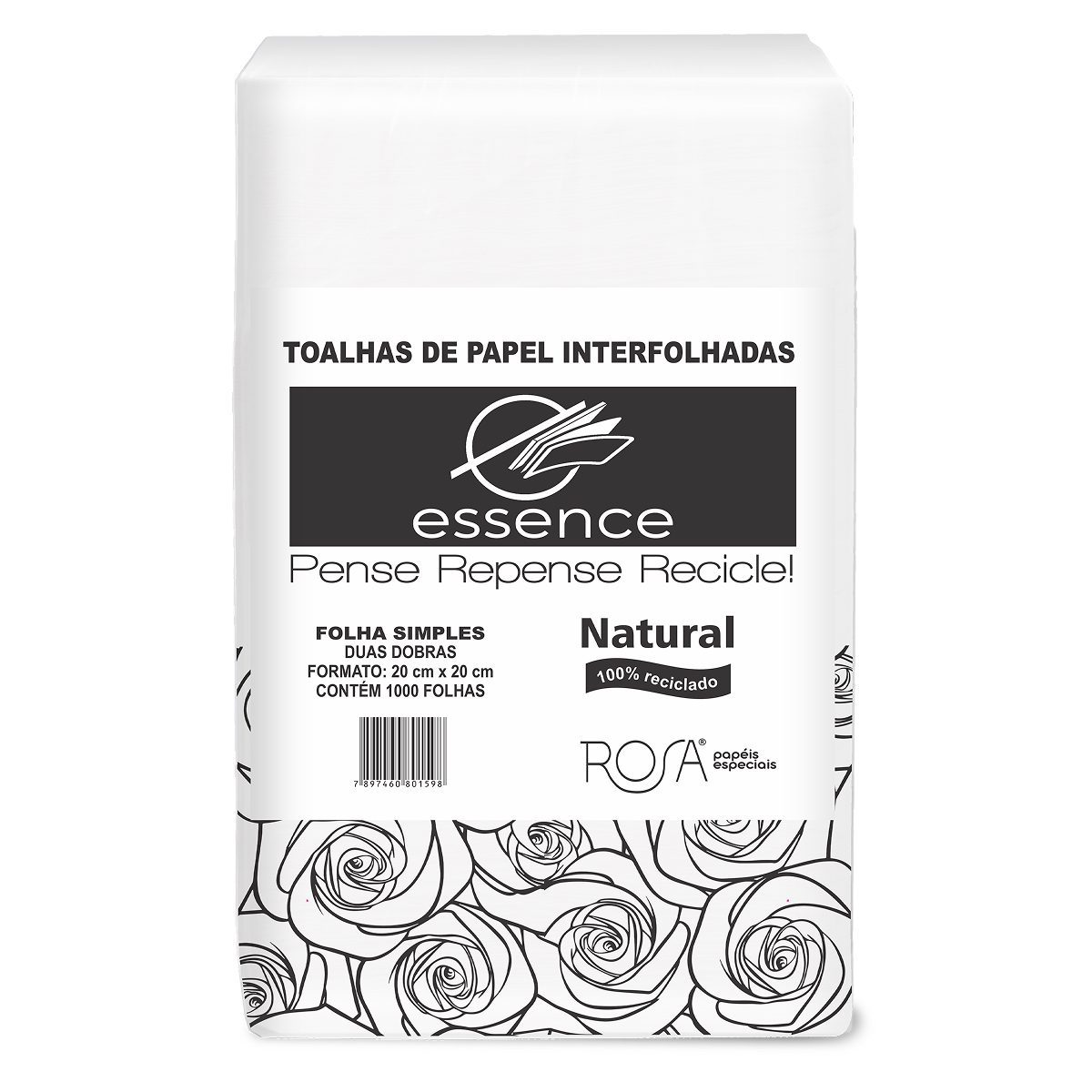 Papel Toalha Reciclado Essence Natural