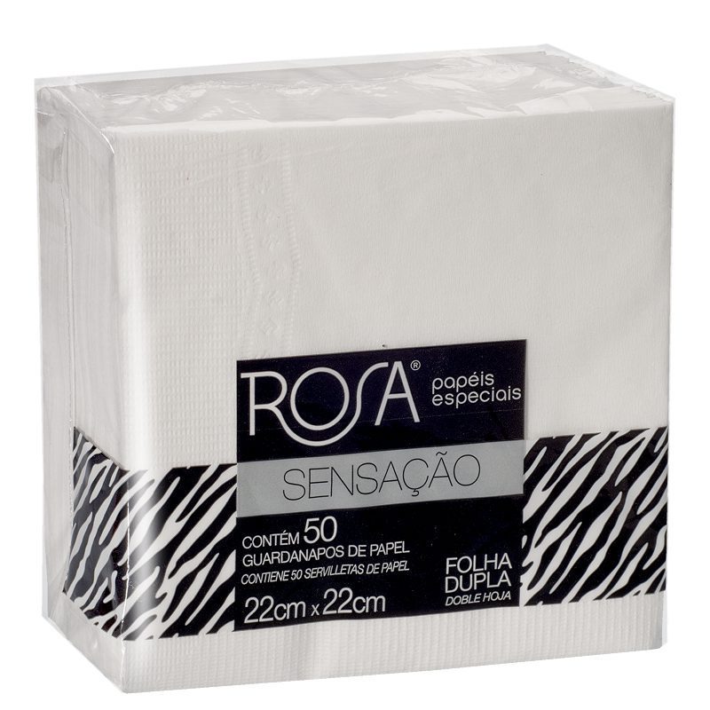 Guardanapo Rosa Sensação Branco